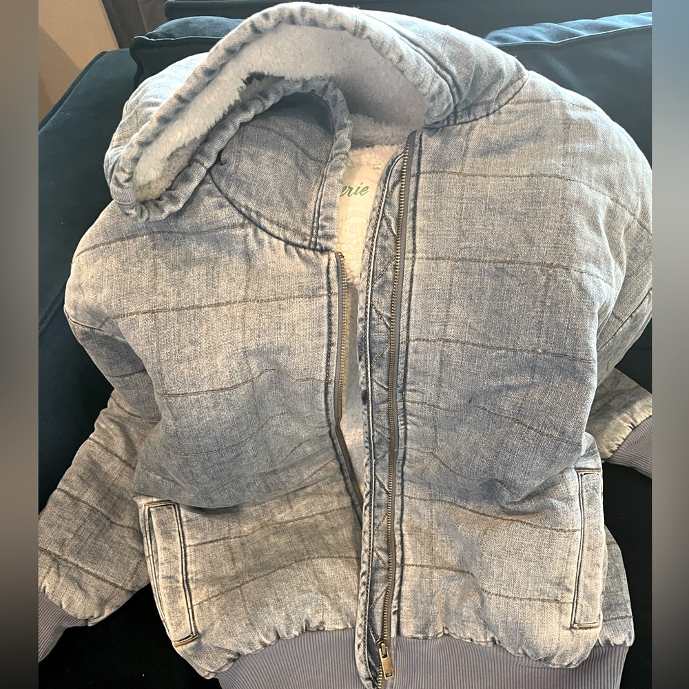 Aerie Quilted Sherpa Jacket